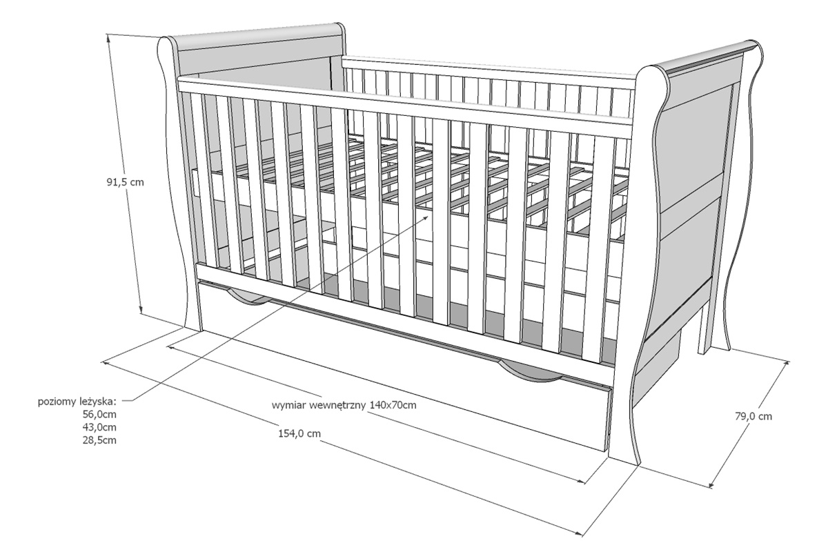 lozeczko_scarlet_wymiary